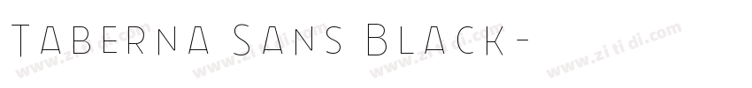 Taberna Sans Black字体转换 Taberna Sans Black字体转换